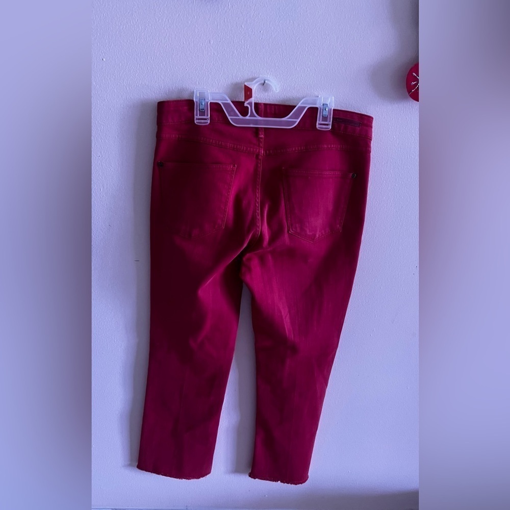 Pilcro and the letterpress Women’s Mid-Rise Ankle Jeans Pants 25 Pink - Picture 8 of 14